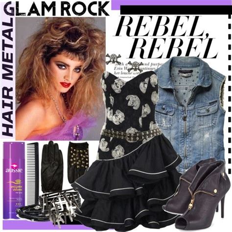 female 80s glam rock fashion|12 Fashion Trends from 80s Rock Bands